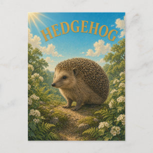 Egel Mosachtig Bos Landschap Aquarel GeoSaga Briefkaart