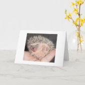 Egel Notecard Kaart (Gele Bloem)