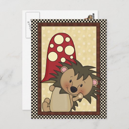 Egel om het even welk doel briefkaart (Voorkant / Achterkant)