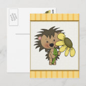 Egel om het even welk doel briefkaart (Voorkant / Achterkant)