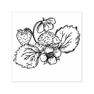 Egel op Aardbeienplant Stempel