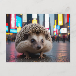 Egel op Times Square Feestdagenkaart
