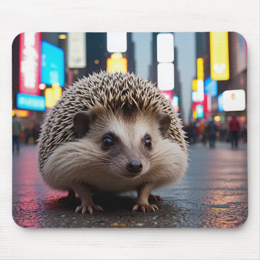 Egel op Times Square Muismat (Voorkant)