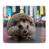 Egel op Times Square Snijplank (Voorkant)