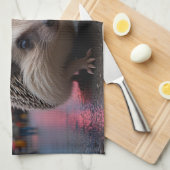 Egel op Times Square Theedoek (Quarter Fold)