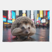 Egel op Times Square Theedoek (Horizontaal)
