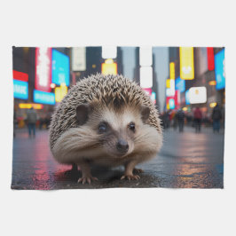 Egel op Times Square Theedoek