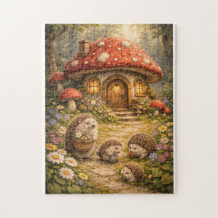 Egel Paddenstoel Thuis Legpuzzel