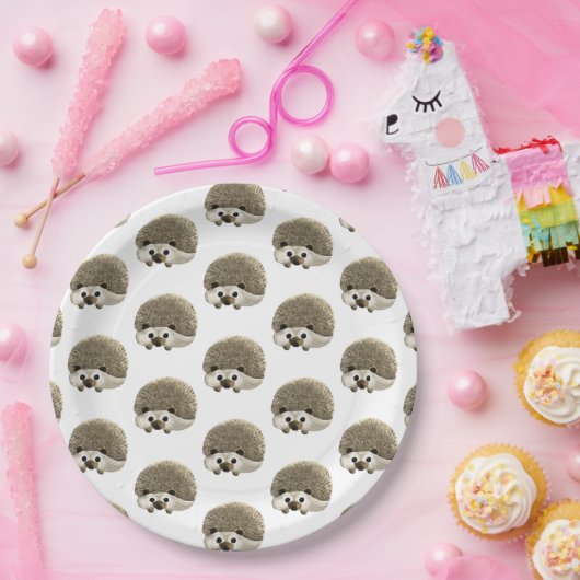 Egel papieren bordje (Feest)