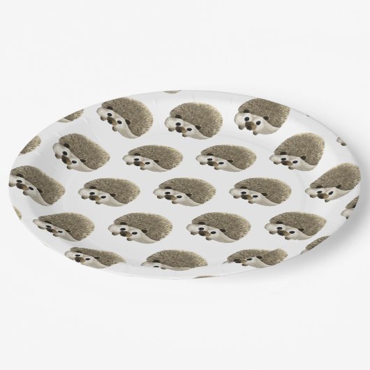 Egel  papieren bordje (Gekanteld)