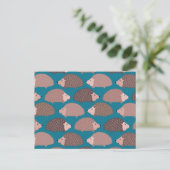 Egel patroon briefkaart (Staand voorkant)