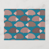 Egel patroon briefkaart (Voorkant)