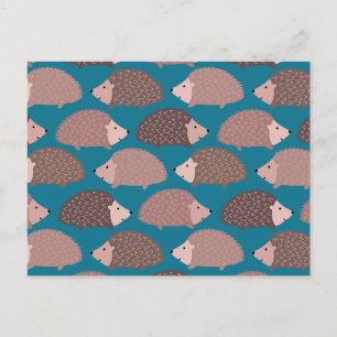 Egel patroon briefkaart