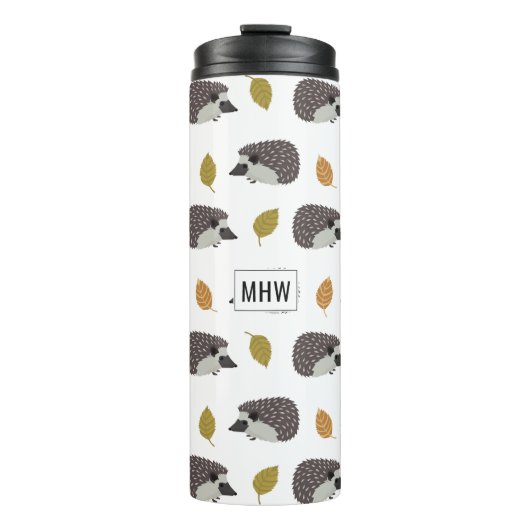 Egel Pattern aangepaste monogram tumbler Thermosbeker (Voorkant)