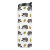 Egel Pattern aangepaste monogram tumbler Thermosbeker (Gedraaid links)