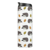 Egel Pattern aangepaste monogram tumbler Thermosbeker (Geroteerd rechts)