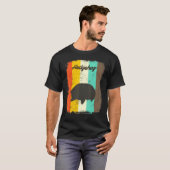 Egel Retro 70s Cute Animal T-shirt (Voorkant volledig)