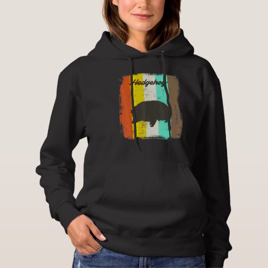 Egel Retro 70s Dier Hoodie (Voorkant)