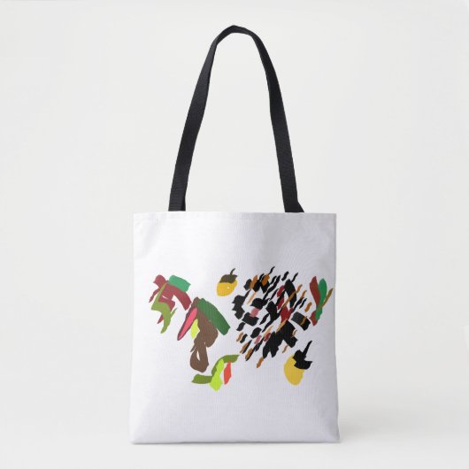Egel rollende herfst tote bag (Voorkant)