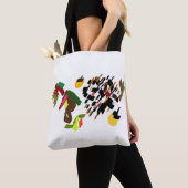 Egel rollende herfst tote bag (Dichtbij)