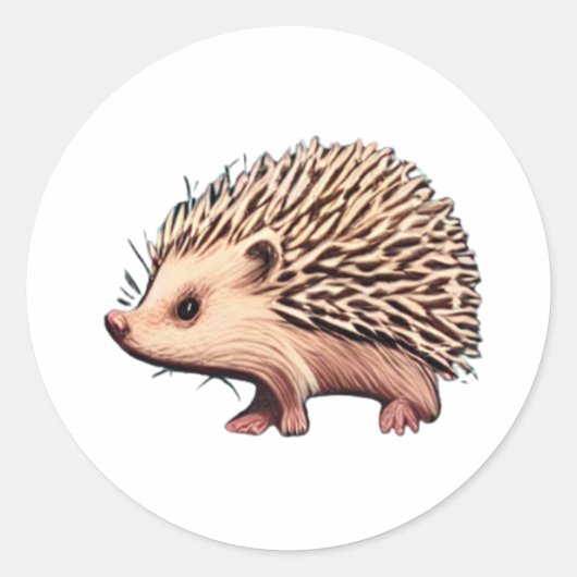 Egel Ronde Sticker (Voorkant)
