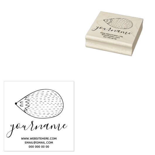 Egel Rubberstempel (Gestempeld)