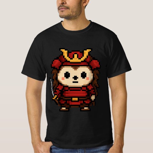 egel-samurai t-shirt (Voorkant)