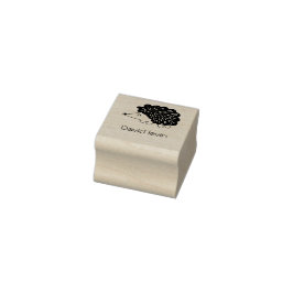 egel schattig kawaii aangepaste naam Wood Art Stam Rubberstempel