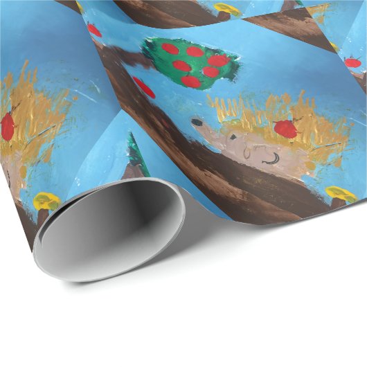 Egel schilderen cadeaupapier (Rol Hoek)