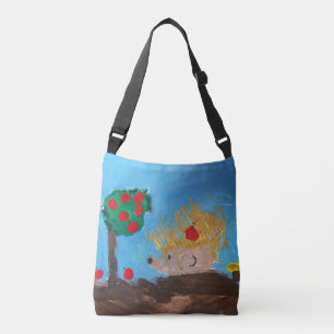 Egel schilderen crossbody tas