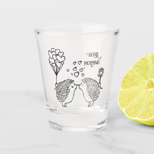 egel Shot glas (Voorkant)