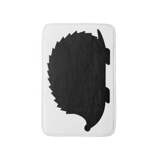 Egel Silhouette Badmat (Voorkant Verticaal)