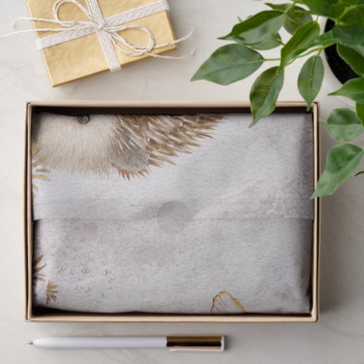 Egel Slak Forest paddenstoel Waterverf Tissuepapier (Geschenk)