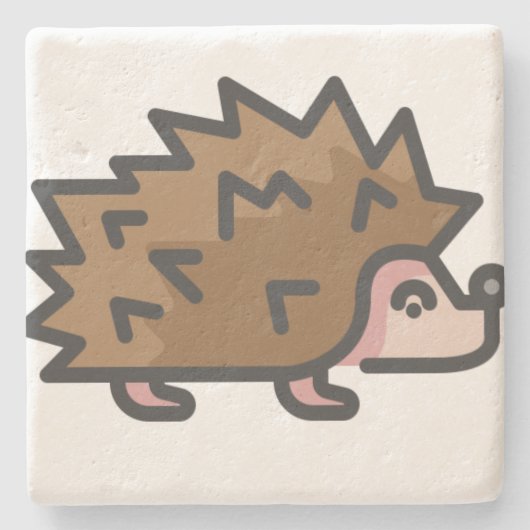 egel stenen onderzetter (Voorkant)