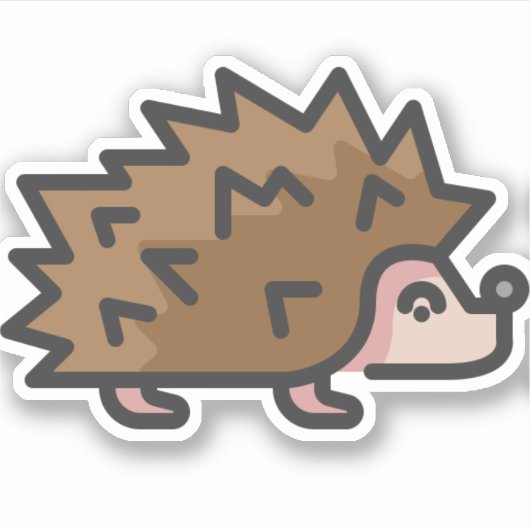 egel sticker (Voorkant)