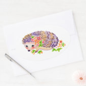 Egel-Sticker Ovale Sticker (Envelop)