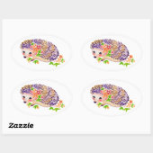 Egel-Sticker Ovale Sticker (Vel)