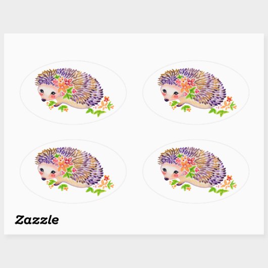 Egel-Sticker Ovale Sticker (Vel)