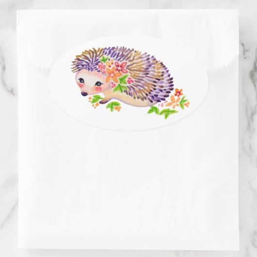 Egel-Sticker Ovale Sticker (Tas)