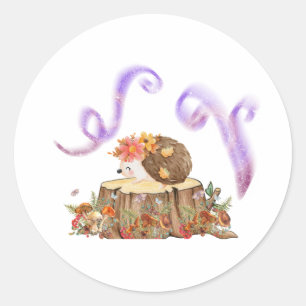 Egel-sticker Ronde Sticker