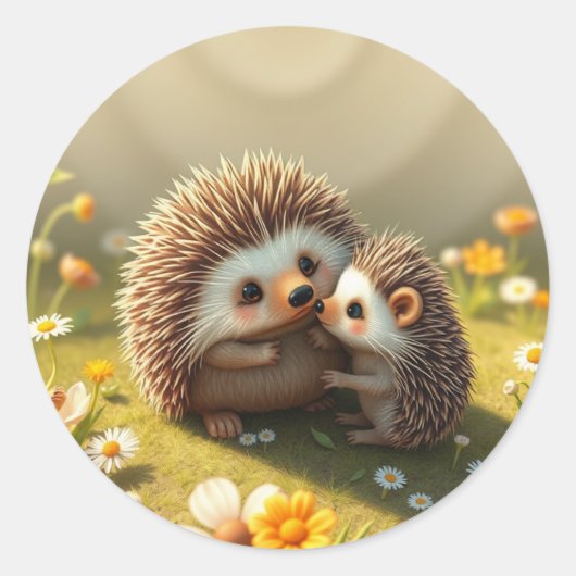 Egel-Stickers Ronde Sticker (Voorkant)