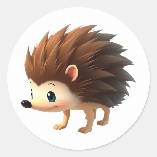 Egel-Stickers Ronde Sticker (Voorkant)