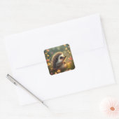 Egel-Stickers Vierkante Sticker (Envelop)