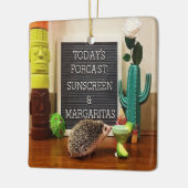 Egel Sunscreen en Margaritas Keramisch Ornament (Links)