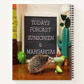 Egel Sunscreen en Margaritas Notitieboek (Achterkant)