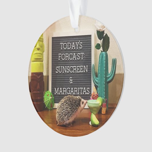 Egel Sunscreen en Margaritas Ornament (voorkant)