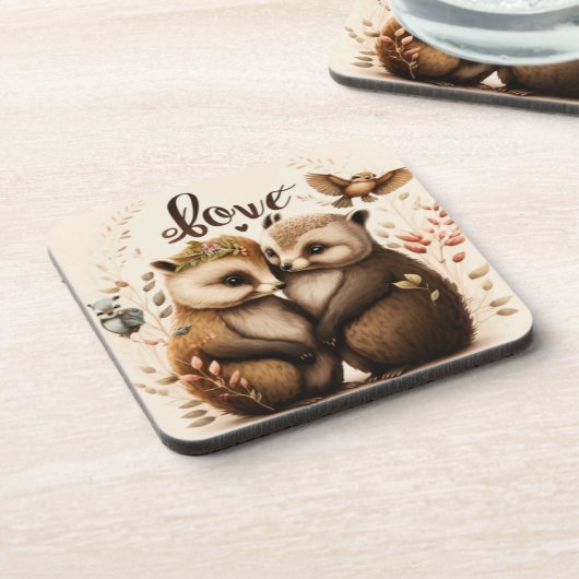 egel uit liefde bier onderzetter (Linkerzijde)