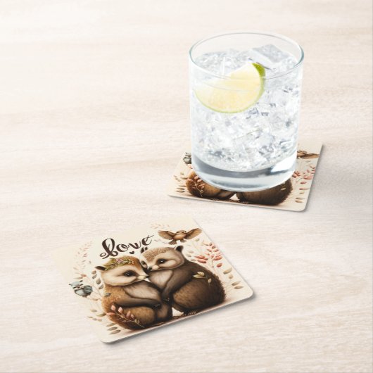 egel uit liefde kartonnen onderzetters (Insitu)