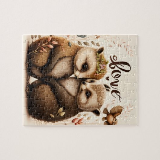 egel uit liefde legpuzzel (Horizontaal)