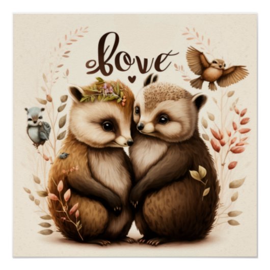 egel uit liefde perfect poster (Voorkant)